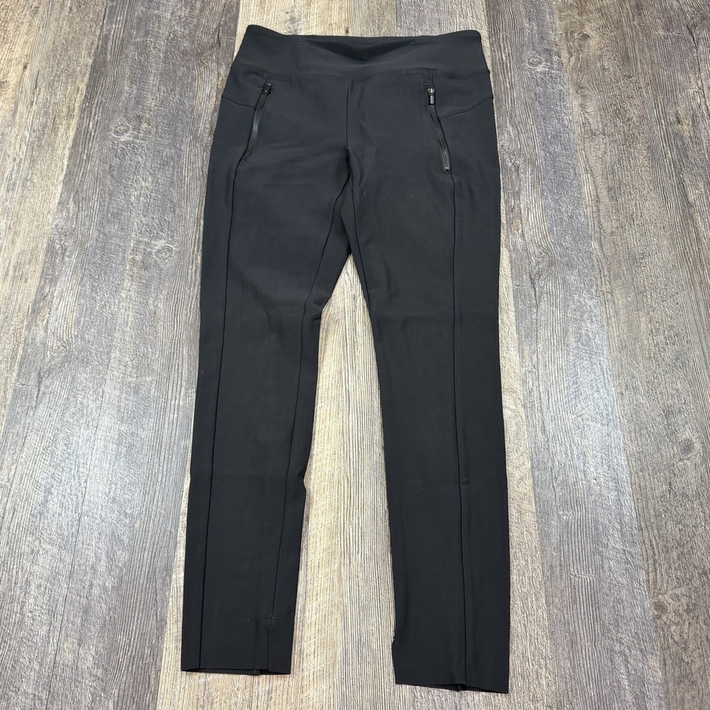 Athleta Stellar‎ Tight Womens Black Leggings Pants Size Small Zip Pocket Stretch